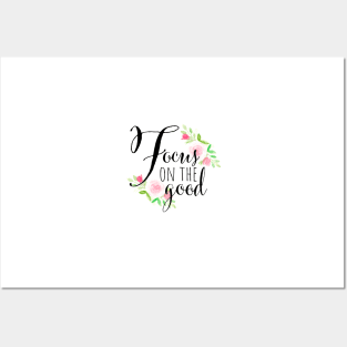 Watercolor floral handlettered Christian Graphic Posters and Art